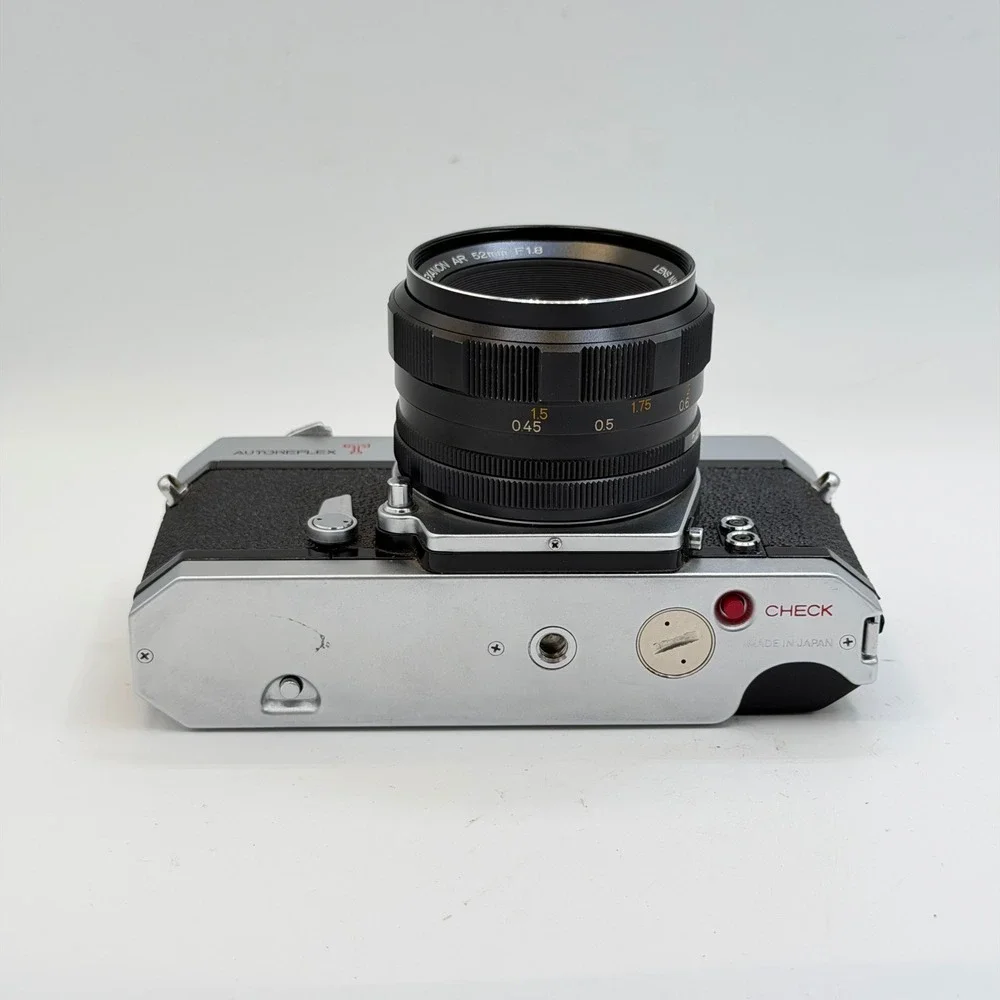 Konica Autoreflex T 35mm SLR Camera with Hexanon AR 52mm f1.8 Lens Silver TESTED